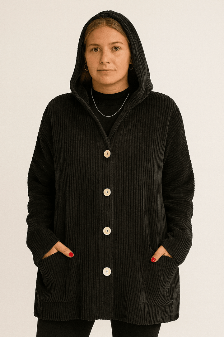 Marina | Corduroy Hooded Jacket