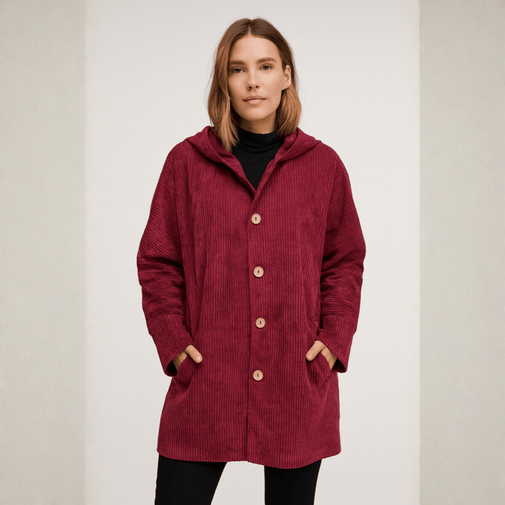 Marina | Corduroy Hooded Jacket