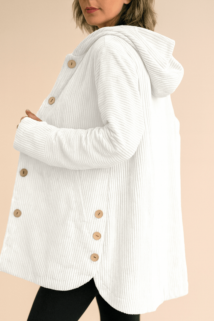 INDIE | CORDUROY HOODED COAT
