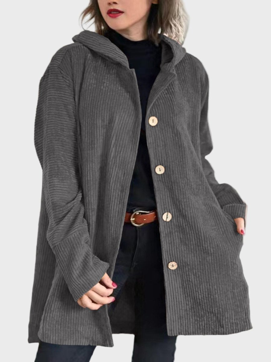 Marina | Corduroy Hooded Jacket