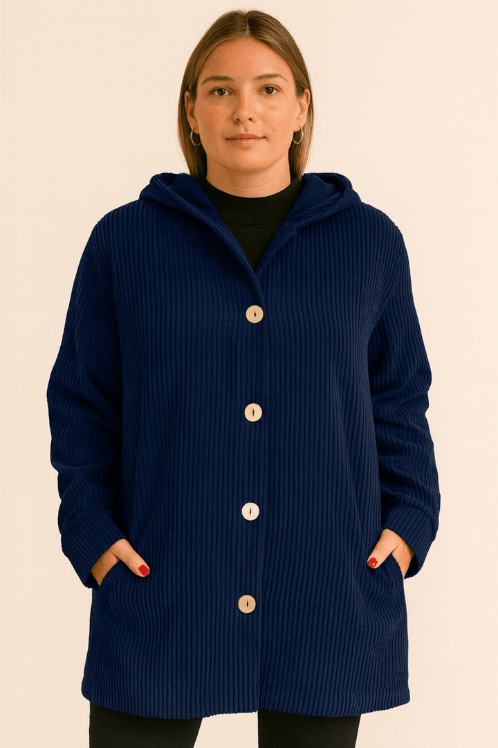 Marina | Corduroy Hooded Jacket