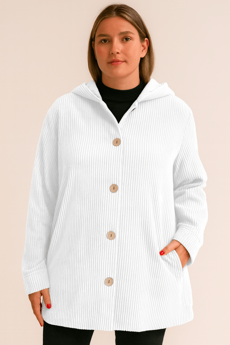 Marina | Corduroy Hooded Jacket