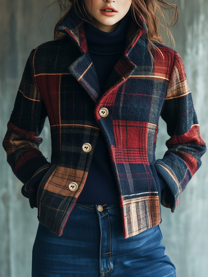 Nessa  | Plaid Pattern Jacket