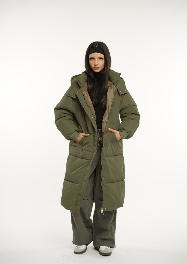 LUNA | Long Hooded Puffer Jacket
