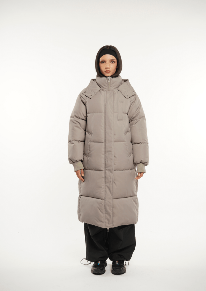 LUNA | Long Hooded Puffer Jacket