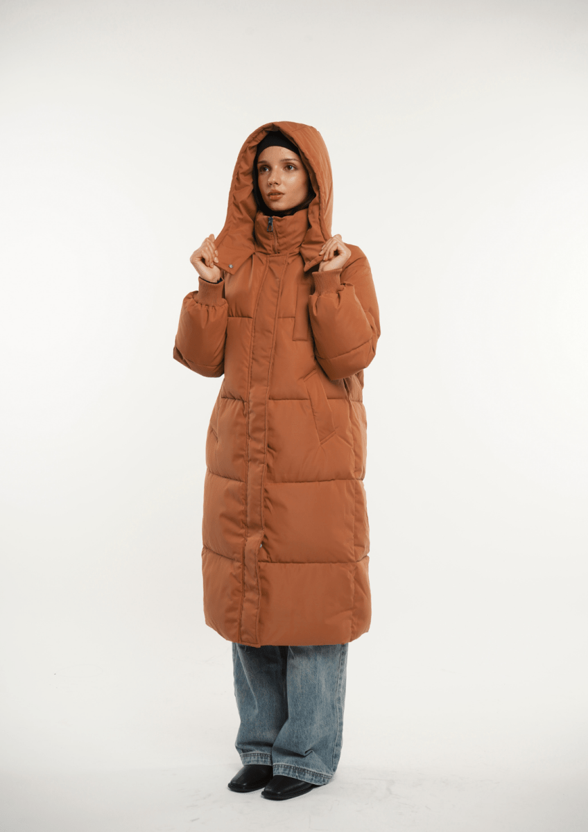 LUNA | LONG PUFFER JACKET WITH HOOD