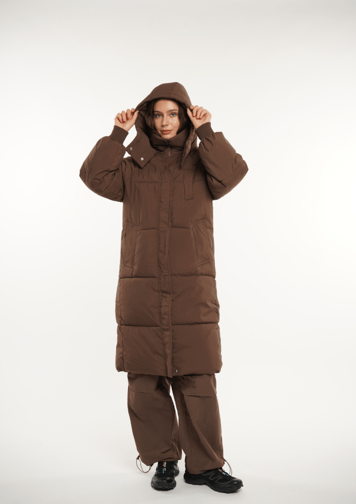 LUNA | Long Hooded Puffer Jacket