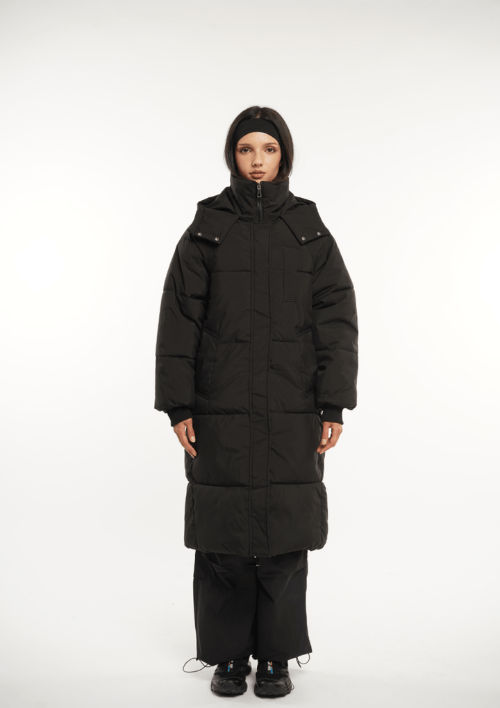 LUNA | Long Hooded Puffer Jacket
