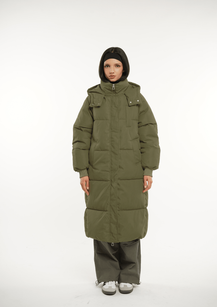 LUNA | Long Hooded Puffer Jacket