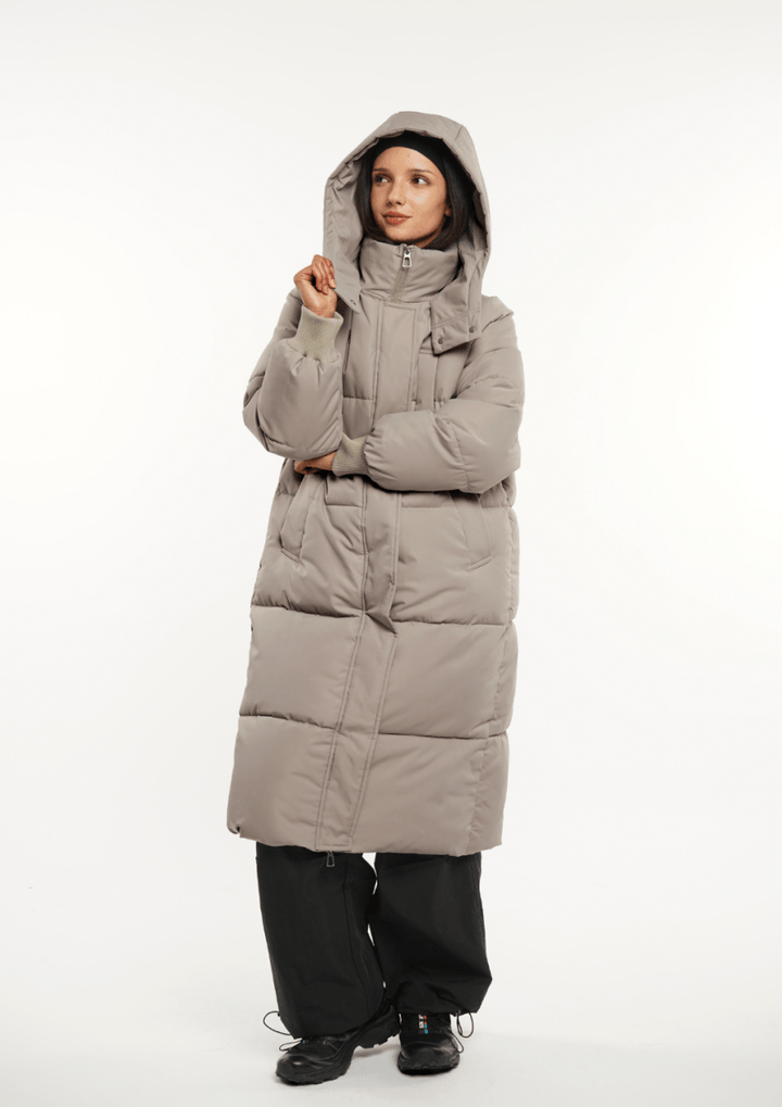 LUNA | Long Hooded Puffer Jacket