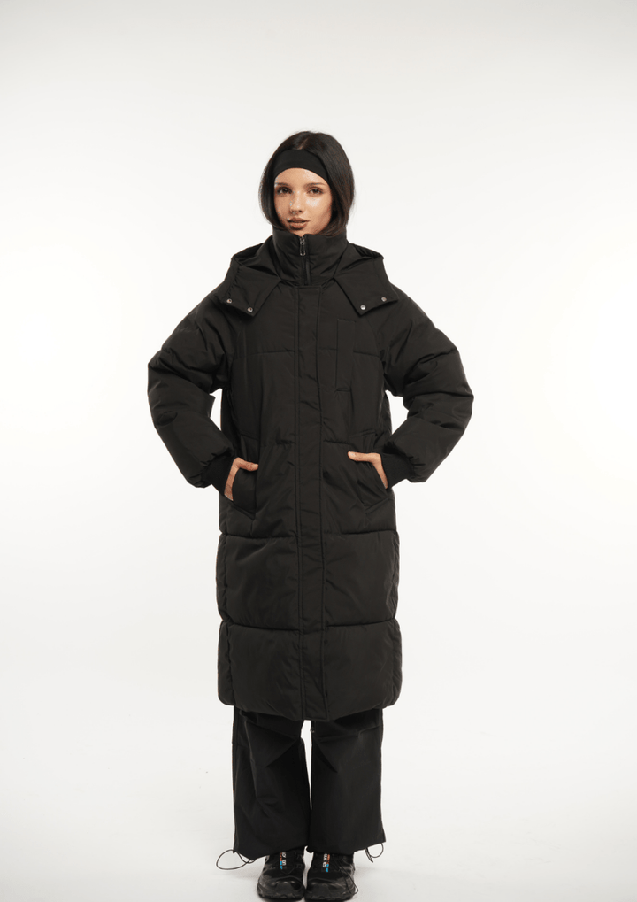 LUNA | LONG PUFFER JACKET WITH HOOD