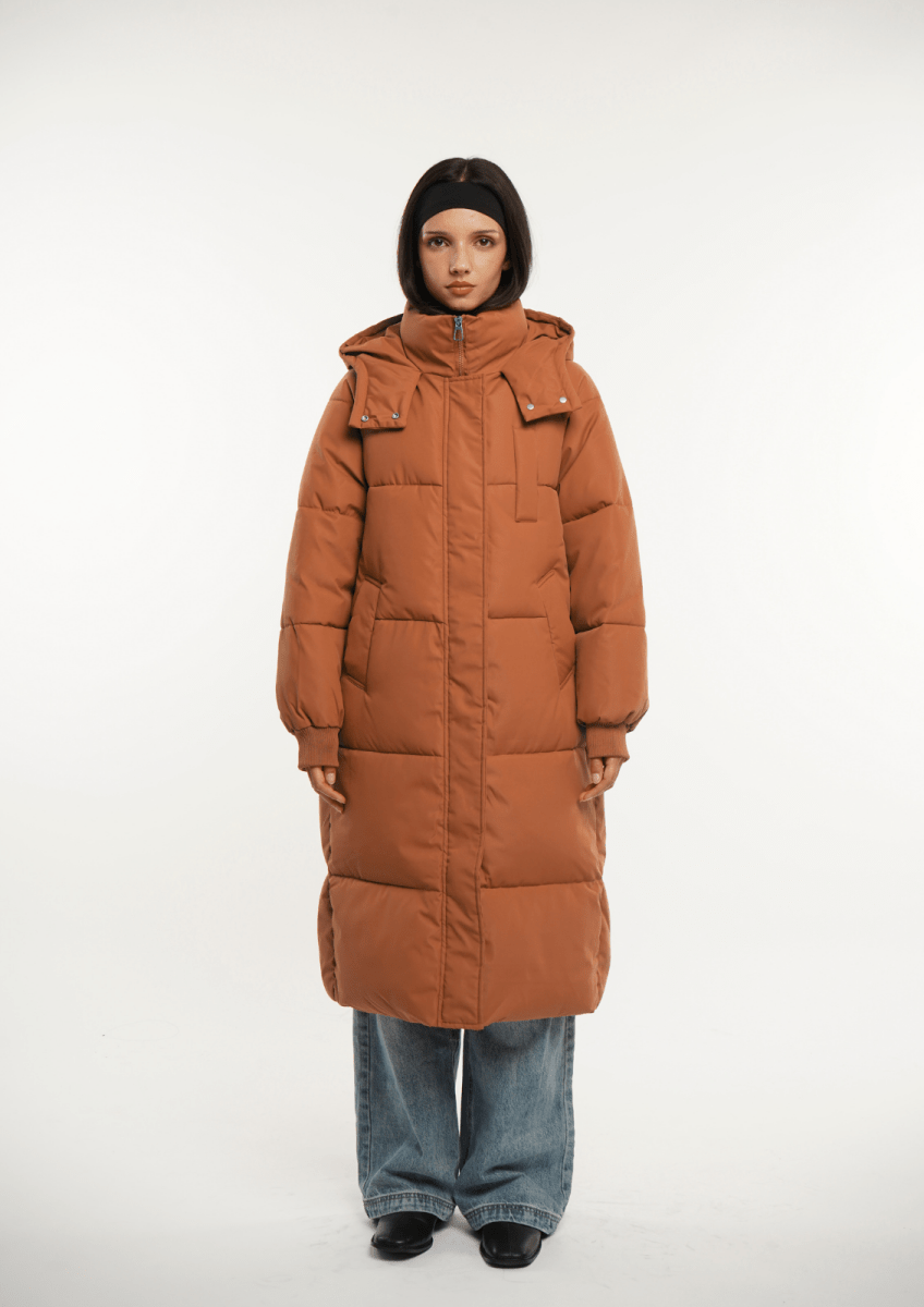 LUNA | LONG PUFFER JACKET WITH HOOD