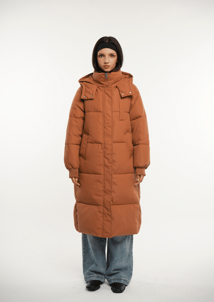 LUNA | LONG PUFFER JACKET WITH HOOD