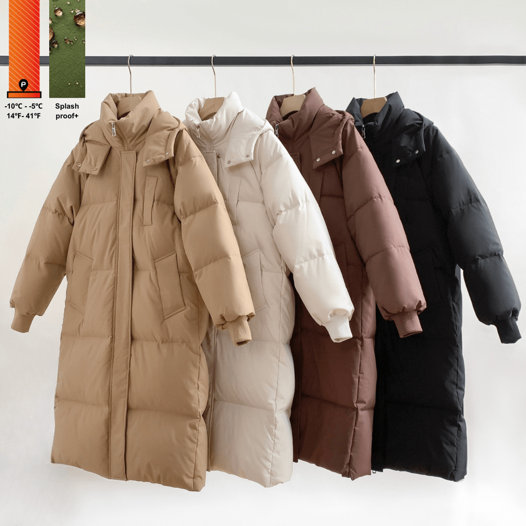 LUNA | Long Hooded Puffer Jacket