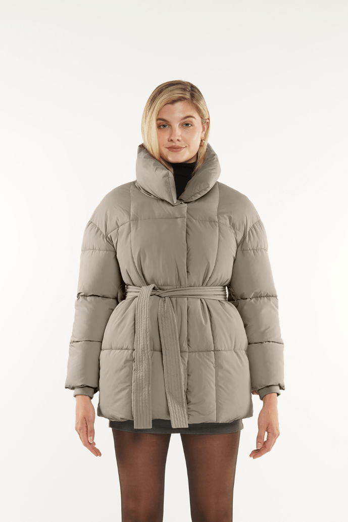 NOVA | Mid-Length Belted Puffer Coat