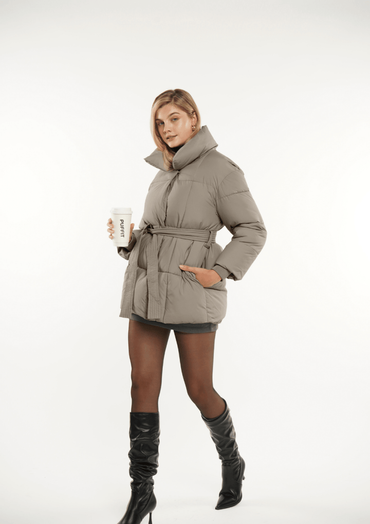 NOVA | Mid-Length Belted Puffer Coat