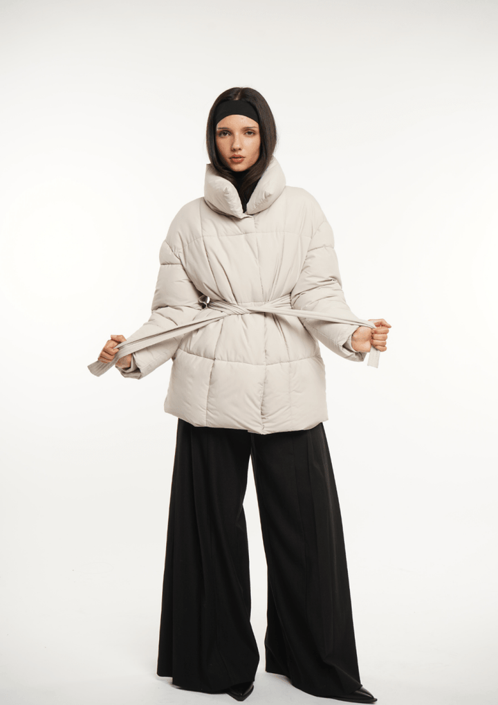 NOVA | Mid-Length Belted Puffer Coat