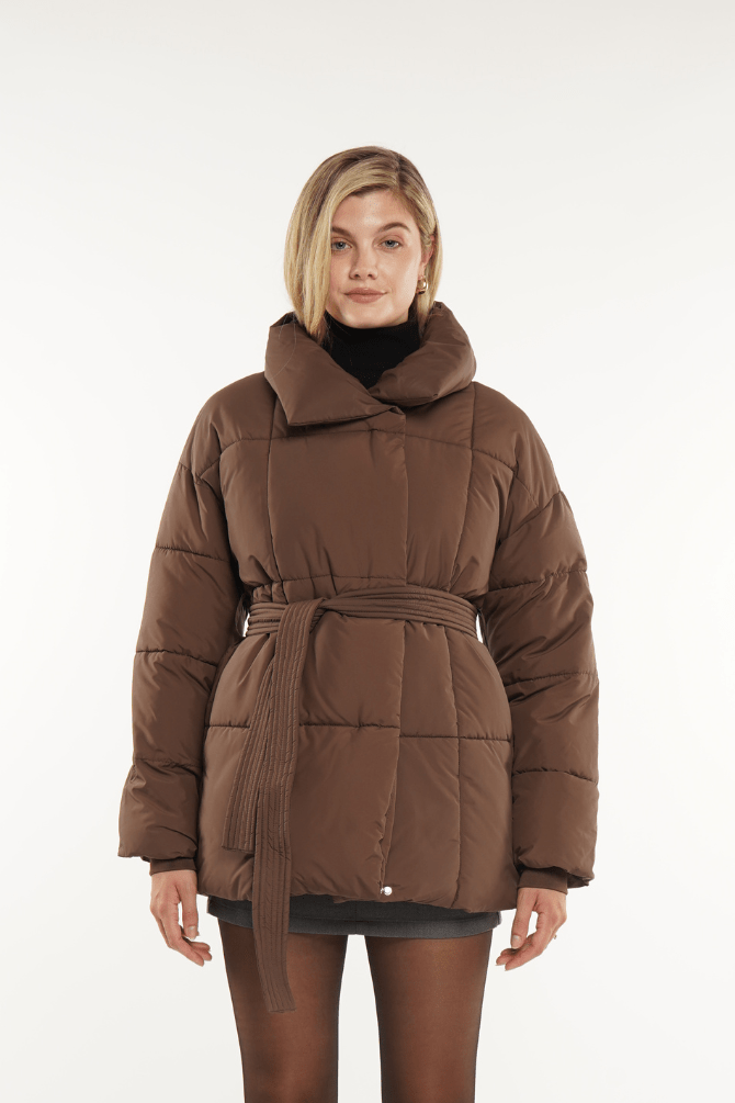 NOVA | Mid-Length Belted Puffer Coat