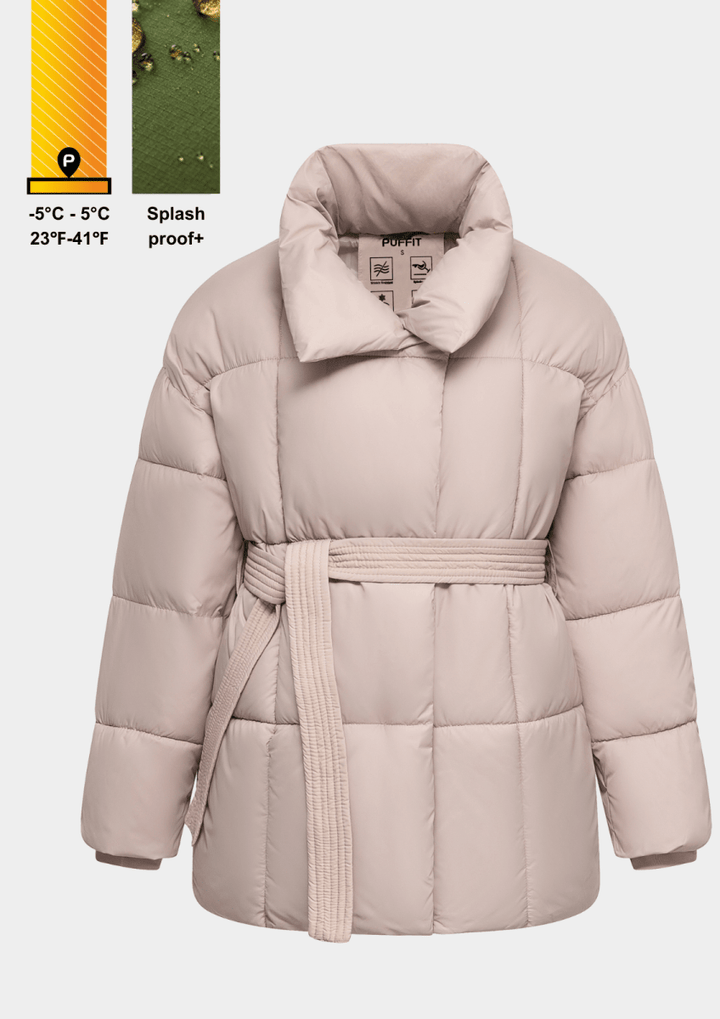 NOVA | Mid-Length Belted Puffer Coat