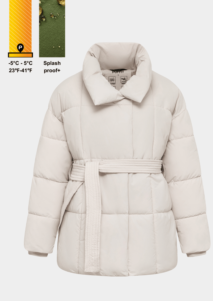 NOVA | Mid-Length Belted Puffer Coat