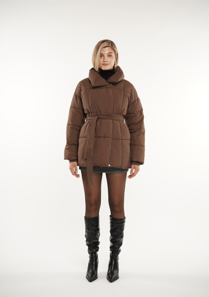 NOVA | Mid-Length Belted Puffer Coat