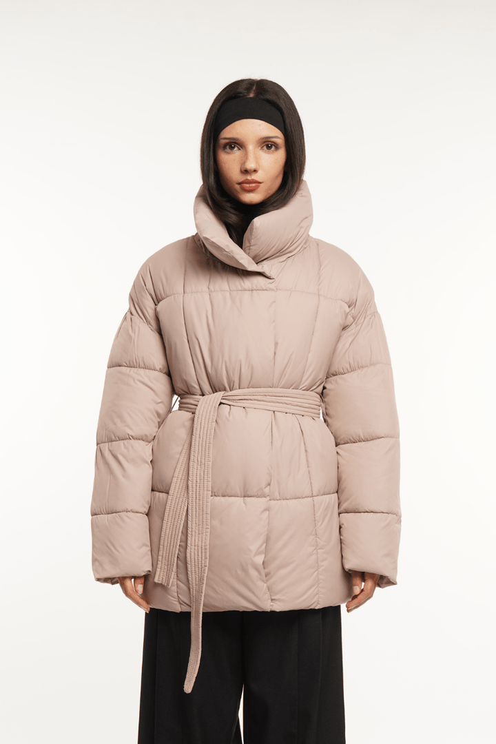 NOVA | Mid-Length Belted Puffer Coat