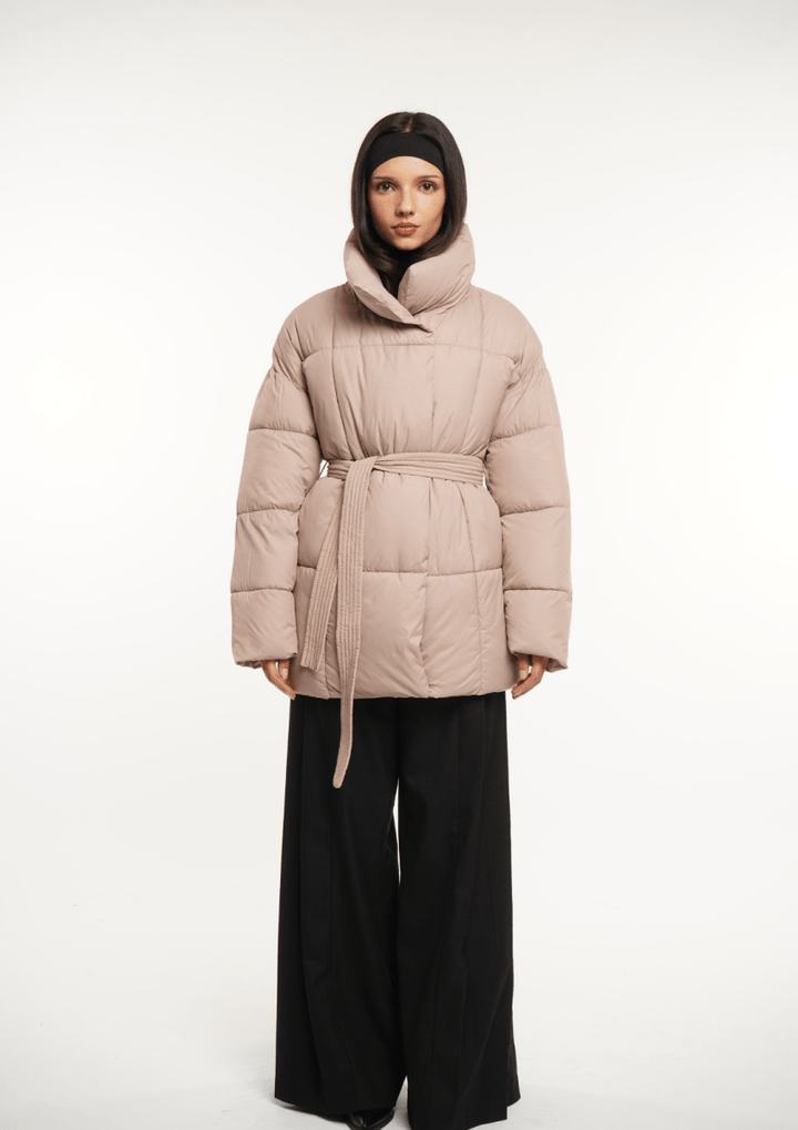 NOVA | Mid-Length Belted Puffer Coat