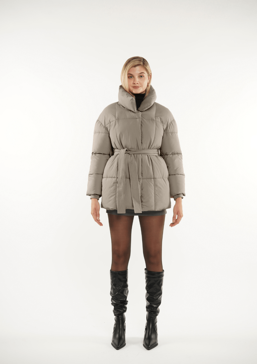 NOVA | Mid-Length Belted Puffer Coat