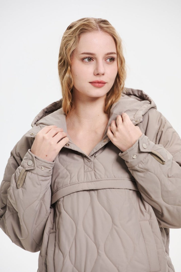 WILLOW | WATER-RESISTANT QUILTED HOODED JACKET