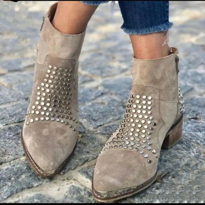 Cadence | Studded Ankle Boots