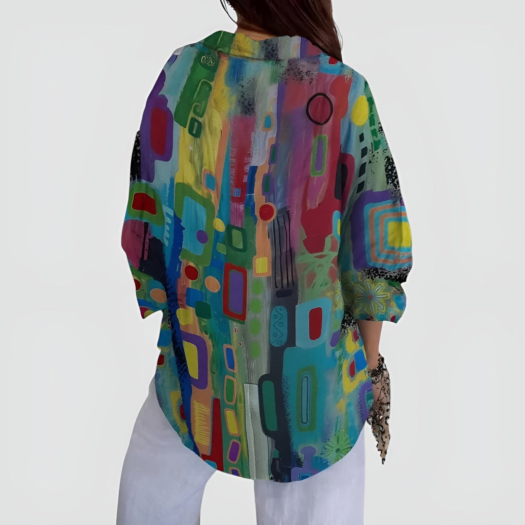 Clara | Künstlerische Blumenbluse