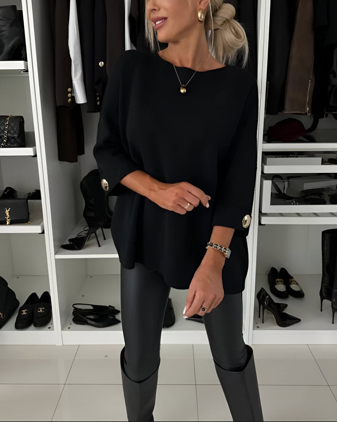 Lauren | Κομψό χαλαρό πουλόβερ