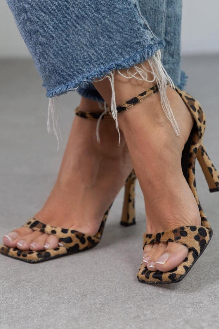 April | Leopard-Patterned High Heels