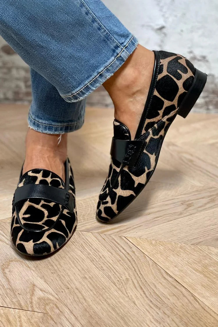 Daphne | Mocasines elegantes con estampado animal