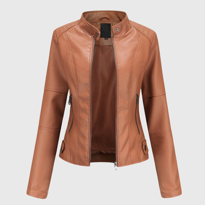 Giorgina™ - Chaqueta de cuero elegante para mujer