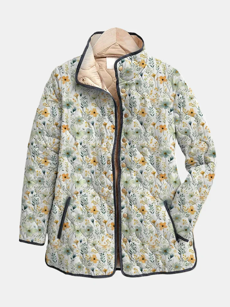 Nola | Encantadora chaqueta acolchada con estampado floral
