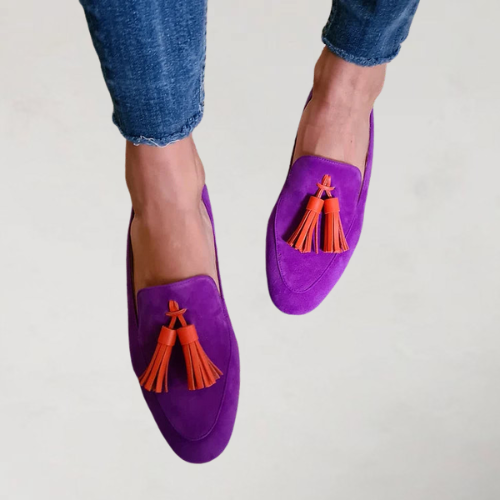 Veerle | Suede Slip-On Loafers