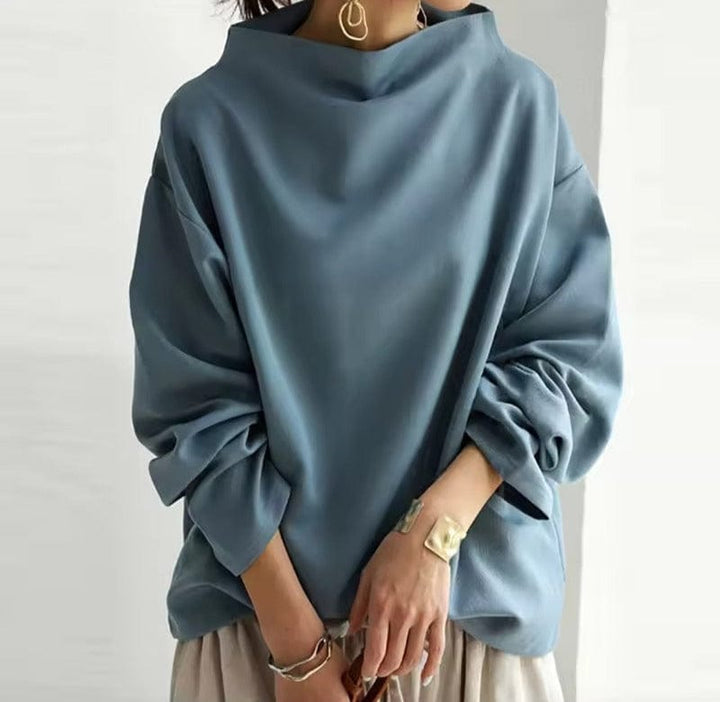 Margot | Top de punto suave con cuello alto
