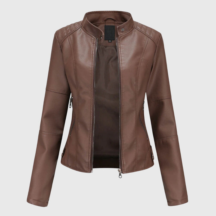 Giorgina™ - Chaqueta de cuero elegante para mujer