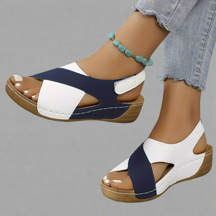 Remi | Color-Blocked Slingback Sandals