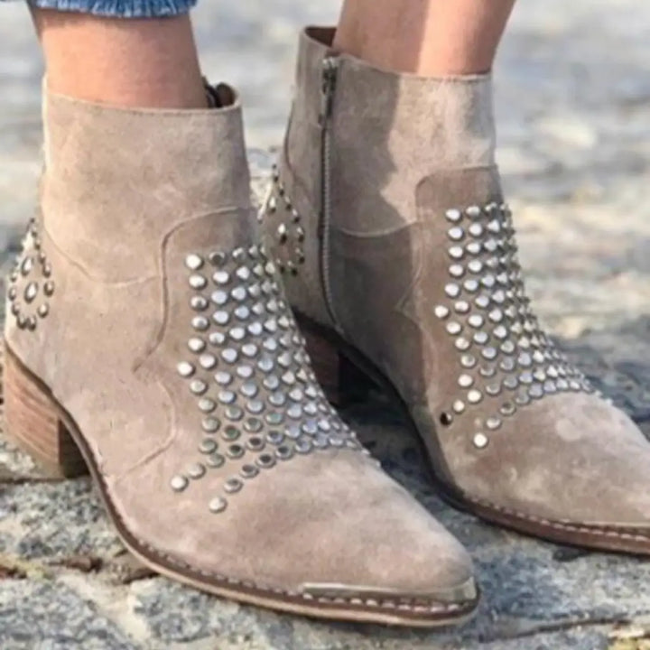 Cadence | Studded Ankle Boots