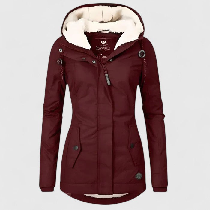 Seravia | Veste d'automne déperlante avec capuche