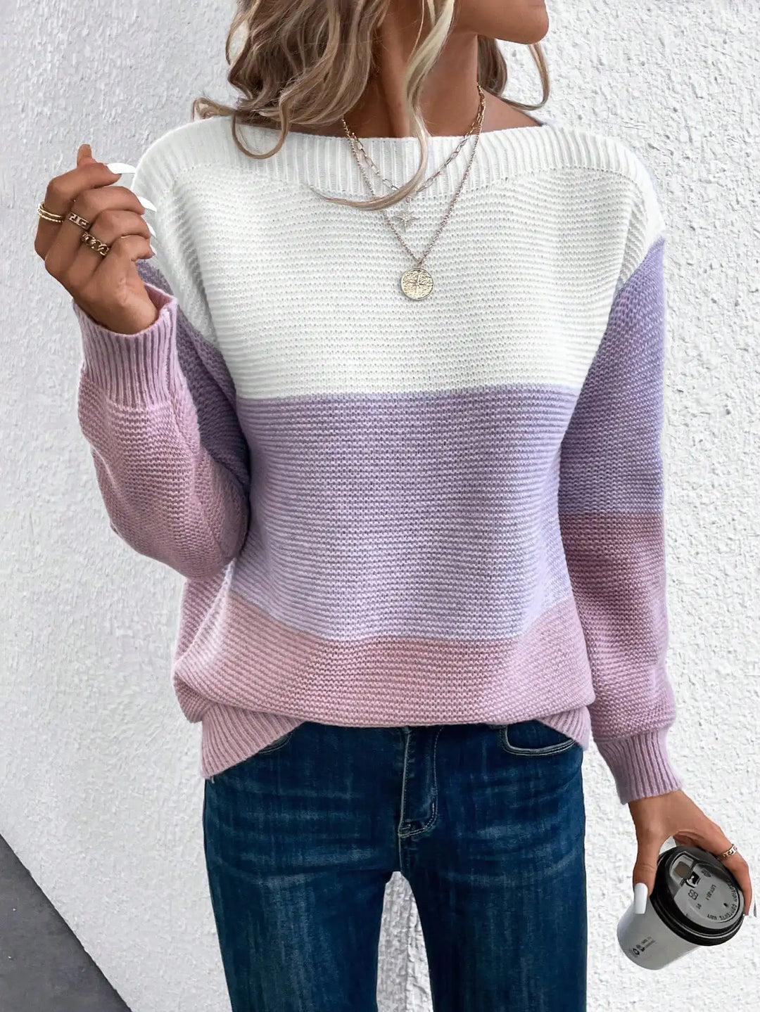 Grace | Pull en tricot ombré doux