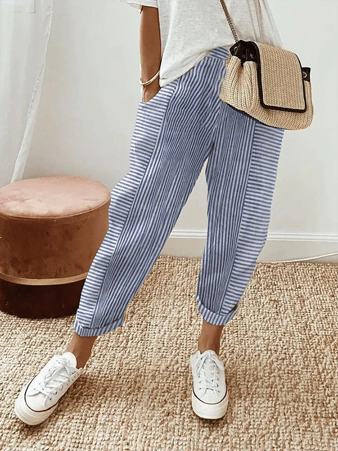 Paula | Pantalon rayé