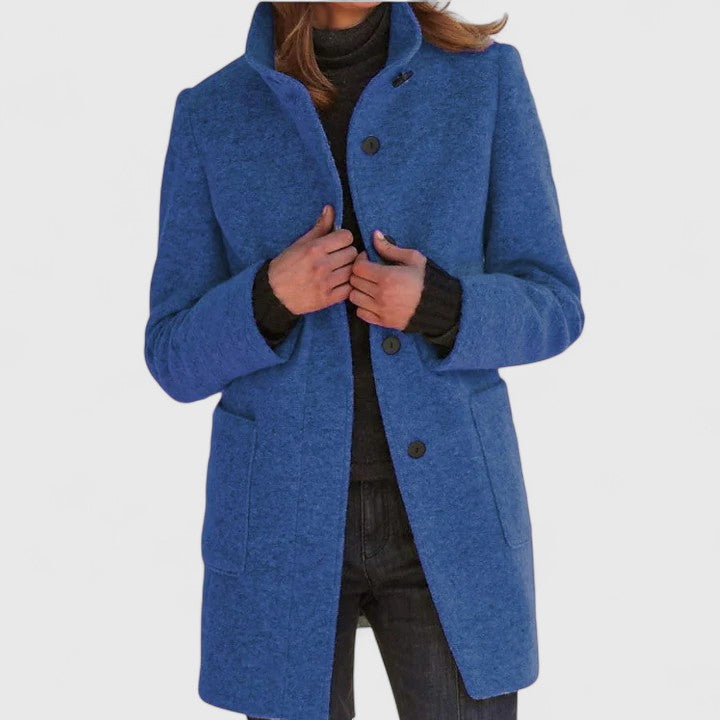 Elena | Cappotto classico in misto lana