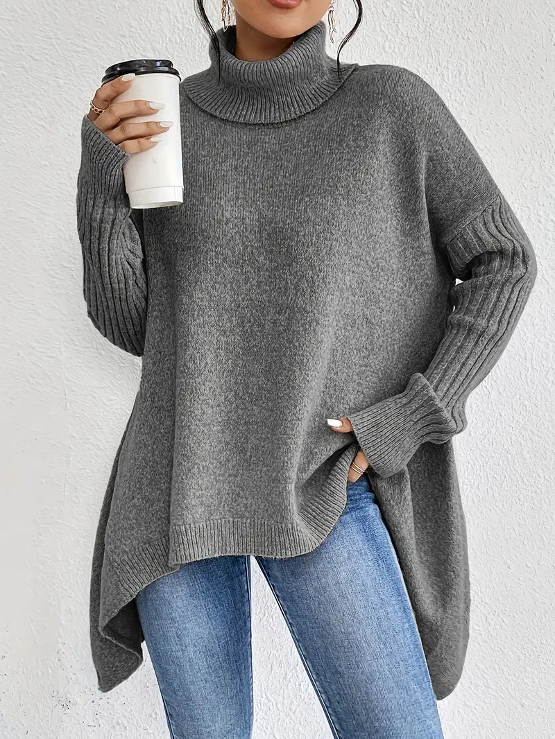 Mila | Maglione a collo alto con vestibilità ampia