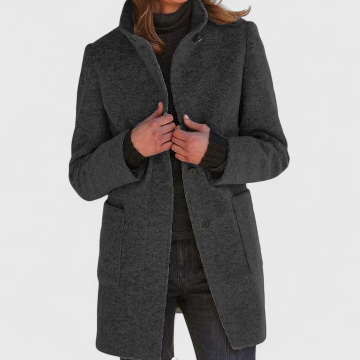 Elena | Cappotto classico in misto lana