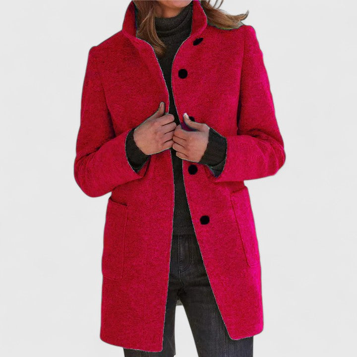 Elena | Cappotto classico in misto lana
