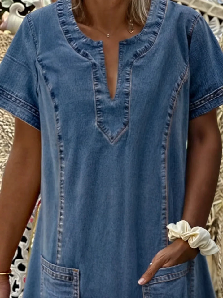 Emma | Abito in morbido denim