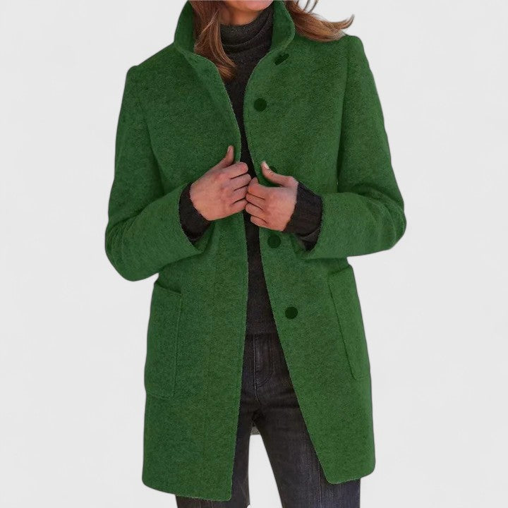 Elena | Cappotto classico in misto lana